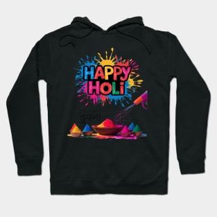 Happy Holi Hindi Festival Hoodie
